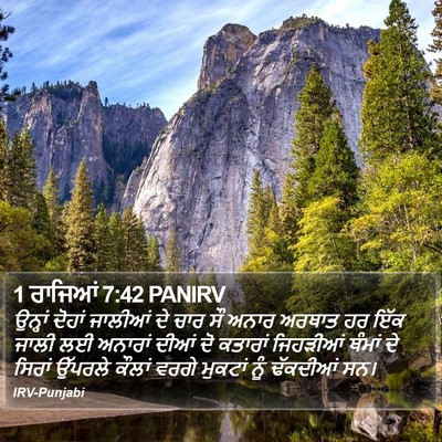 1 ਰਾਜਿਆਂ 7:42 PANIRV Bible Verse Image