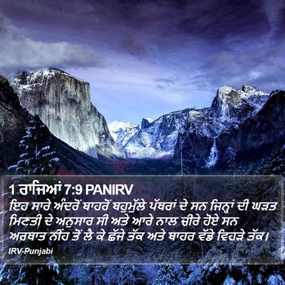 1 ਰਾਜਿਆਂ 7:9 PANIRV Bible Verse Image