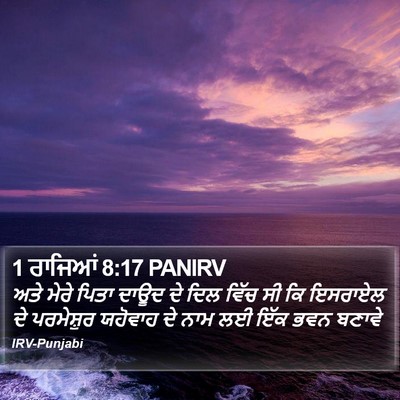 1 ਰਾਜਿਆਂ 8:17 PANIRV Bible Verse Image