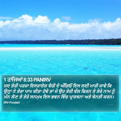 1 ਰਾਜਿਆਂ 8:33 PANIRV Bible Verse Image