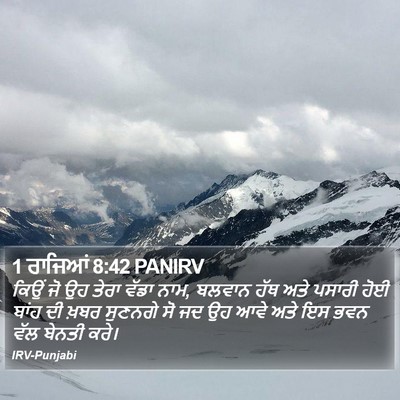 1 ਰਾਜਿਆਂ 8:42 PANIRV Bible Verse Image