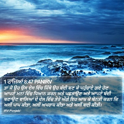 1 ਰਾਜਿਆਂ 8:47 PANIRV Bible Verse Image