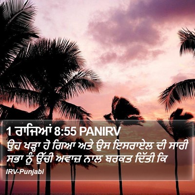 1 ਰਾਜਿਆਂ 8:55 PANIRV Bible Verse Image