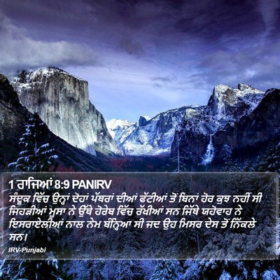 1 ਰਾਜਿਆਂ 8:9 PANIRV Bible Verse Image