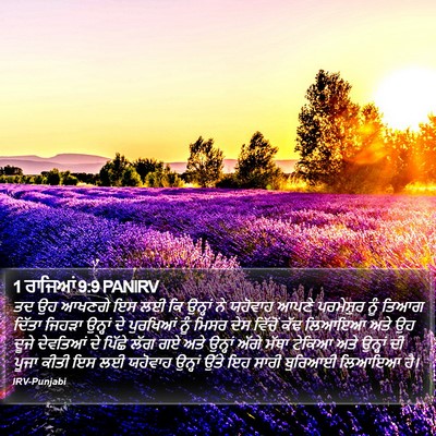 1 ਰਾਜਿਆਂ 9:9 PANIRV Bible Verse Image