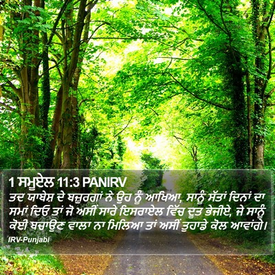 1 ਸਮੂਏਲ 11:3 PANIRV Bible Verse Image