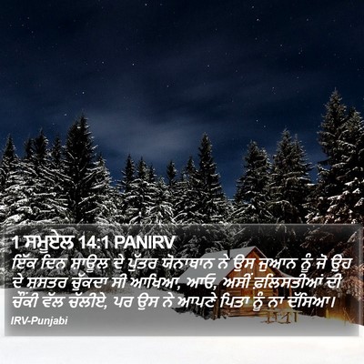 1 ਸਮੂਏਲ 14:1 PANIRV Bible Verse Image