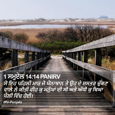 1 ਸਮੂਏਲ 14:14 PANIRV Bible Verse Image