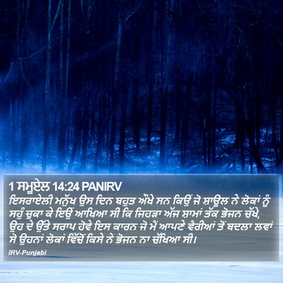 1 ਸਮੂਏਲ 14:24 PANIRV Bible Verse Image
