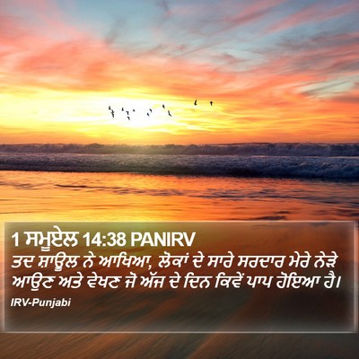 1 ਸਮੂਏਲ 14:38 PANIRV Bible Verse Image