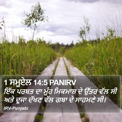 1 ਸਮੂਏਲ 14:5 PANIRV Bible Verse Image