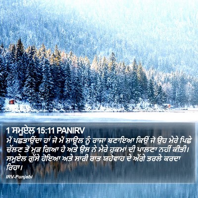 1 ਸਮੂਏਲ 15:11 PANIRV Bible Verse Image