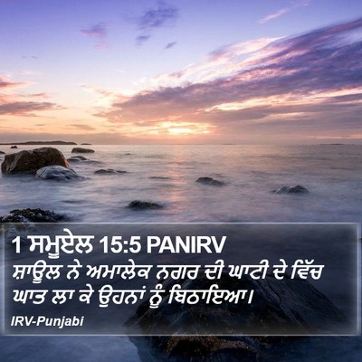 1 ਸਮੂਏਲ 15:5 PANIRV Bible Verse Image
