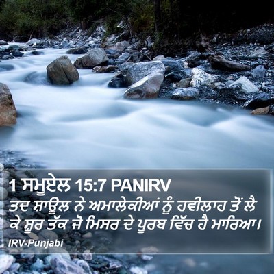 1 ਸਮੂਏਲ 15:7 PANIRV Bible Verse Image