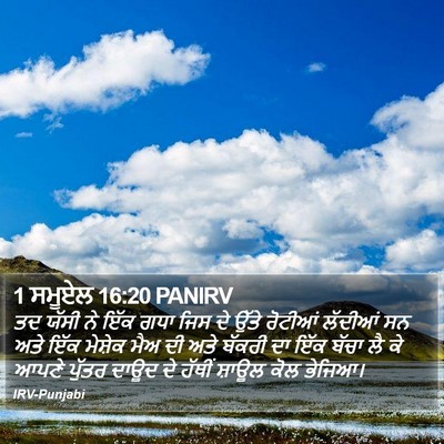 1 ਸਮੂਏਲ 16:20 PANIRV Bible Verse Image