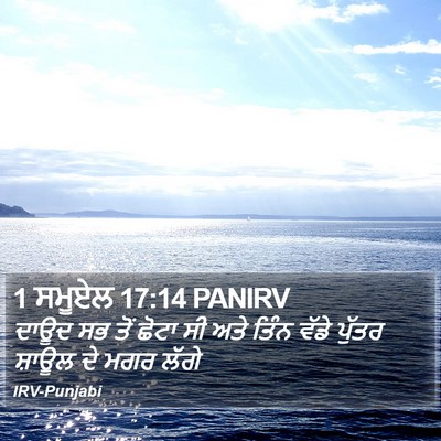 1 ਸਮੂਏਲ 17:14 PANIRV Bible Verse Image