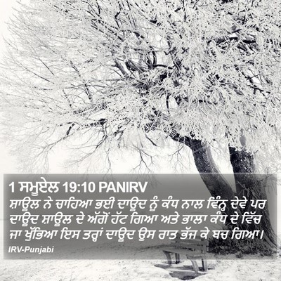 1 ਸਮੂਏਲ 19:10 PANIRV Bible Verse Image
