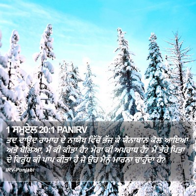 1 ਸਮੂਏਲ 20:1 PANIRV Bible Verse Image