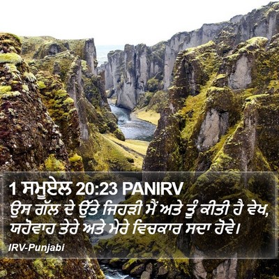 1 ਸਮੂਏਲ 20:23 PANIRV Bible Verse Image
