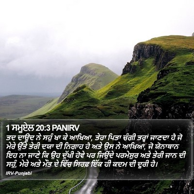 1 ਸਮੂਏਲ 20:3 PANIRV Bible Verse Image