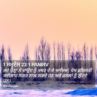 1 ਸਮੂਏਲ 23:1 PANIRV Bible Verse Image