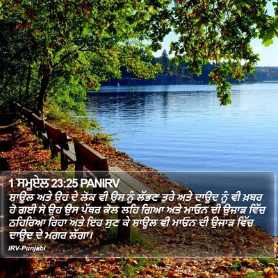 1 ਸਮੂਏਲ 23:25 PANIRV Bible Verse Image