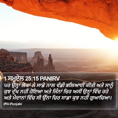 1 ਸਮੂਏਲ 25:15 PANIRV Bible Verse Image