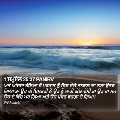 1 ਸਮੂਏਲ 25:37 PANIRV Bible Verse Image