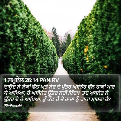 1 ਸਮੂਏਲ 26:14 PANIRV Bible Verse Image