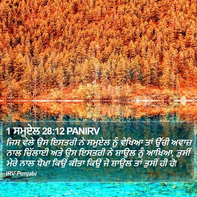 1 ਸਮੂਏਲ 28:12 PANIRV Bible Verse Image
