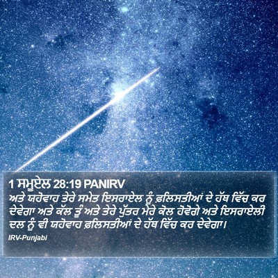 1 ਸਮੂਏਲ 28:19 PANIRV Bible Verse Image