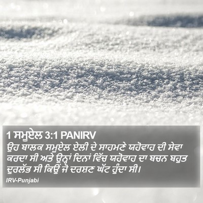 1 ਸਮੂਏਲ 3:1 PANIRV Bible Verse Image