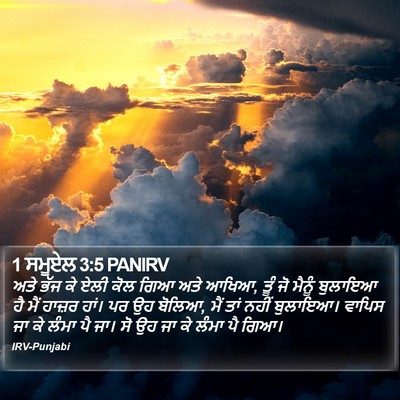 1 ਸਮੂਏਲ 3:5 PANIRV Bible Verse Image