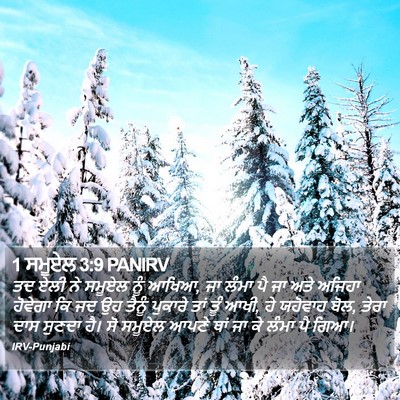 1 ਸਮੂਏਲ 3:9 PANIRV Bible Verse Image