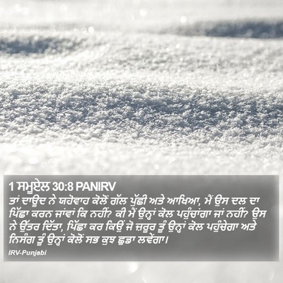 1 ਸਮੂਏਲ 30:8 PANIRV Bible Verse Image