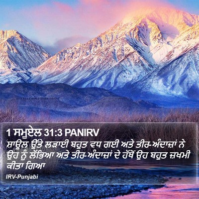 1 ਸਮੂਏਲ 31:3 PANIRV Bible Verse Image