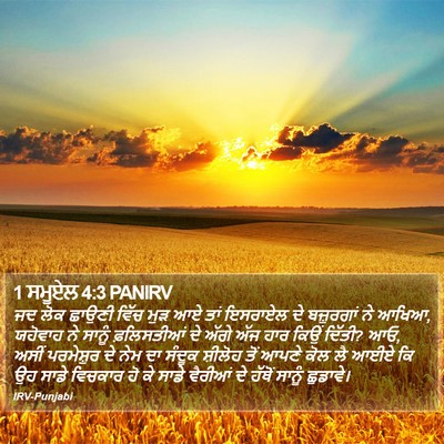 1 ਸਮੂਏਲ 4:3 PANIRV Bible Verse Image