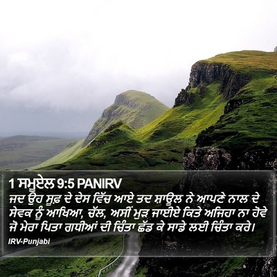 1 ਸਮੂਏਲ 9:5 PANIRV Bible Verse Image