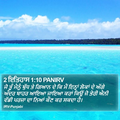 2 ਇਤਿਹਾਸ 1:10 PANIRV Bible Verse Image