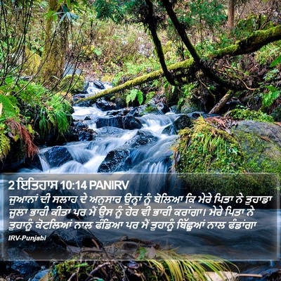 2 ਇਤਿਹਾਸ 10:14 PANIRV Bible Verse Image