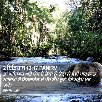 2 ਇਤਿਹਾਸ 13:17 PANIRV Bible Verse Image