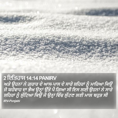 2 ਇਤਿਹਾਸ 14:14 PANIRV Bible Verse Image