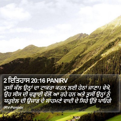 2 ਇਤਿਹਾਸ 20:16 PANIRV Bible Verse Image