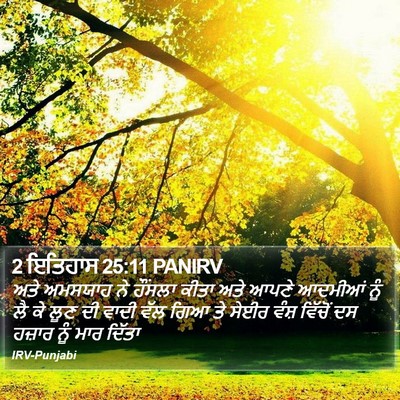 2 ਇਤਿਹਾਸ 25:11 PANIRV Bible Verse Image