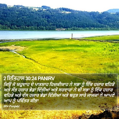 2 ਇਤਿਹਾਸ 30:24 PANIRV Bible Verse Image