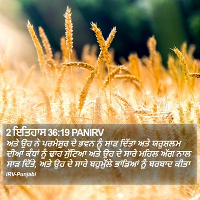 2 ਇਤਿਹਾਸ 36:19 PANIRV Bible Verse Image