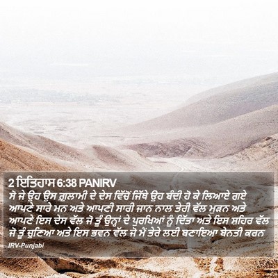 2 ਇਤਿਹਾਸ 6:38 PANIRV Bible Verse Image