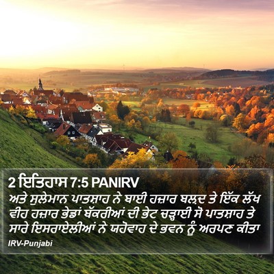 2 ਇਤਿਹਾਸ 7:5 PANIRV Bible Verse Image