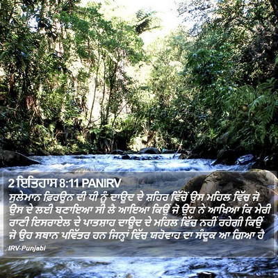 2 ਇਤਿਹਾਸ 8:11 PANIRV Bible Verse Image