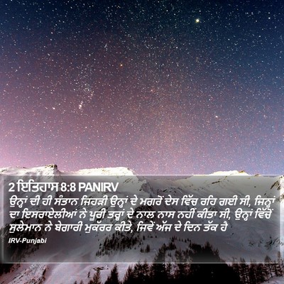 2 ਇਤਿਹਾਸ 8:8 PANIRV Bible Verse Image